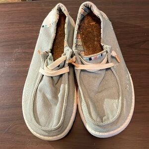 Blue Hey Dude slip on shoes women’s 10